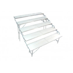 Banco ETAGE  a scala 5 gradini vetroresina