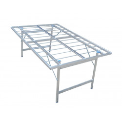 Table en aluminium PRICE65 h63 cm sans plan étal de marché